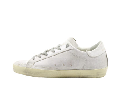 GOLDEN GOOSE DONNA Donna SNEAKERS SUPERSTAR MAKER CANVAS BIANCO 36, 37-2, 38-2, 39-2, 40, 41-2 immagine n. 3/4