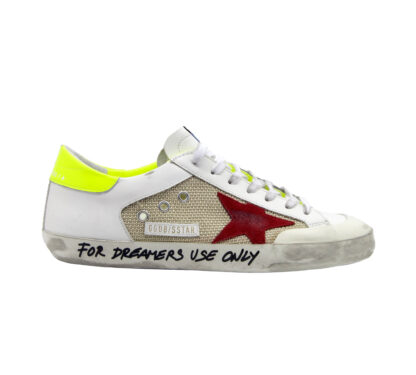 GOLDEN GOOSE UOMO CALZATURE SNEAKERS SUPERSTAR BIANCO RETE 39-2, 40, 41-2, 42, 43-2, 44-2, 45-2 immagine n. 1/4