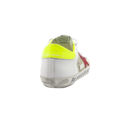 GOLDEN GOOSE UOMO CALZATURE SNEAKERS SUPERSTAR BIANCO RETE 39-2, 40, 41-2, 42, 43-2, 44-2, 45-2 immagine n. 4/4