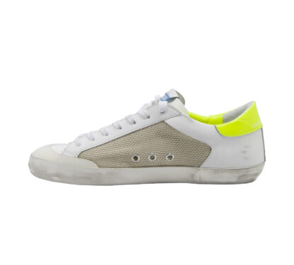 GOLDEN GOOSE UOMO CALZATURE SNEAKERS SUPERSTAR BIANCO RETE 39-2, 40, 41-2, 42, 43-2, 44-2, 45-2 immagine n. 3/4