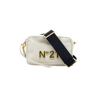 N° 21 DONNA Borsa CAMERA BAG BIANCO un immagine n. 1/3