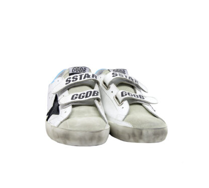 GOLDEN GOOSE DONNA Donna SNEAKERS OLD SCHOOL BIANCO AZZURRO 36, 37-2, 38-2, 39-2, 40, 41-2 immagine n. 2/4