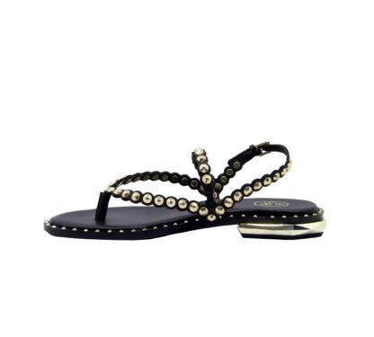 ASH DONNA Donna SANDALO INFRADITO NERO ORO 37-2, 38-2, 39-2, 40, 41-2 immagine n. 3/4