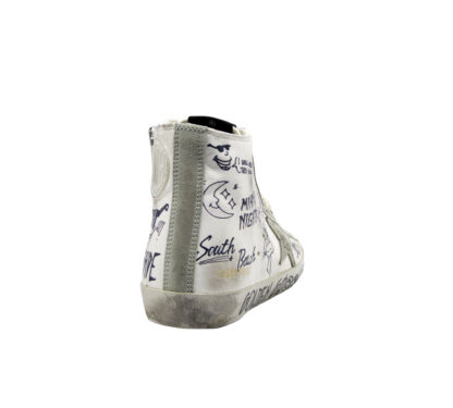 GOLDEN GOOSE DONNA Donna SNEAKERS FRANCY BIANCO SCRITTE 36, 37-2, 38-2, 39-2, 40 immagine n. 4/4