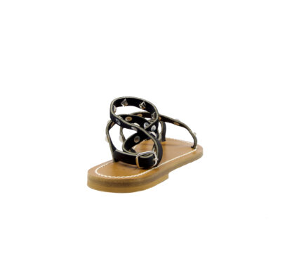 k.jacques DONNA Donna SANDALO INCROCIATO NERO BORCHIE 36, 37-2, 38-2, 39-2, 40, 41-2 immagine n. 4/4