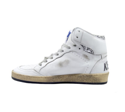 GOLDEN GOOSE DONNA Donna SNEAKERS SKY STAR WHITE SILVER 36, 37-2, 38-2, 39-2, 40, 41-2 immagine n. 3/4