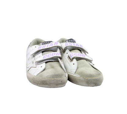 GOLDEN GOOSE DONNA Donna SNEAKERS OLD SCHOOL BIANCO ARGENTO 36, 37-2, 38-2, 39-2, 40, 41-2 immagine n. 2/4