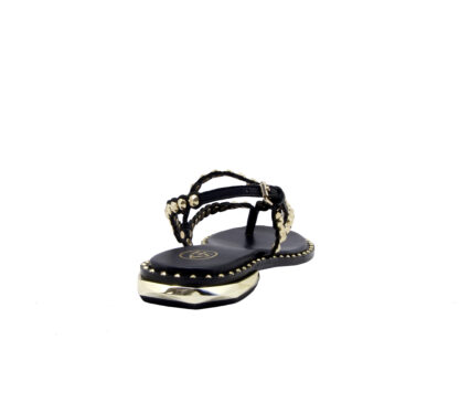 ASH DONNA Donna SANDALO INFRADITO NERO ORO 37-2, 38-2, 39-2, 40, 41-2 immagine n. 4/4