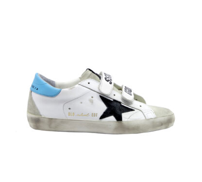 GOLDEN GOOSE DONNA Donna SNEAKERS OLD SCHOOL BIANCO AZZURRO 36, 37-2, 38-2, 39-2, 40, 41-2 immagine n. 1/4