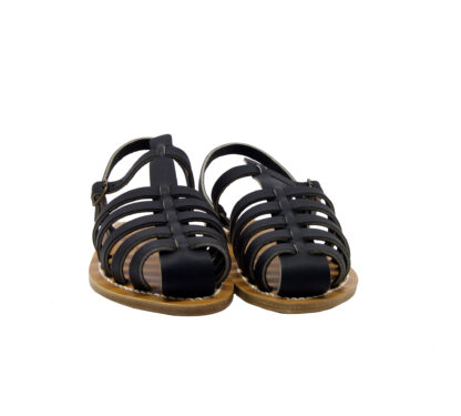 k.jacques DONNA Donna SANDALO GABBIETTA PELLE NERO 36, 37-2, 38-2, 39-2, 40, 41-2 immagine n. 2/4