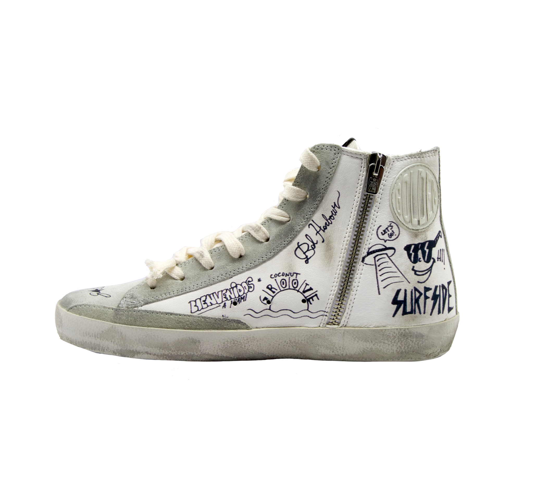 Golden goose Sneakers francy bianco scritte Mary Claud