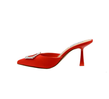 steve madden DONNA Chanel MULE RED SATIN 36, 37-2, 37, 38-2, 38, 39-2, 40, 41-2 immagine n. 3/4