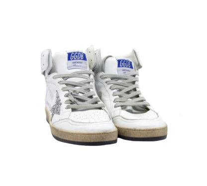 GOLDEN GOOSE DONNA Donna SNEAKERS SKY STAR WHITE SILVER 36, 37-2, 38-2, 39-2, 40, 41-2 immagine n. 2/4
