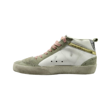 GOLDEN GOOSE DONNA Donna SNEAKERS MID STAR BIANCO ANIMALIER 36, 37-2, 38-2, 39-2, 40, 41-2 immagine n. 3/3