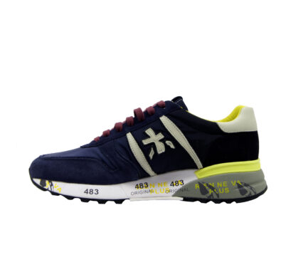 premiata UOMO CALZATURE SNEAKERS LANDER BLU 40, 41-2, 42, 43-2, 44-2, 45-2 immagine n. 3/4