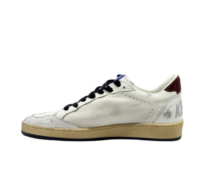 GOLDEN GOOSE DONNA Donna SNEAKERS BALLSTAR BIANCO BORDO' 36, 37-2, 38-2, 39-2, 40, 34-2 immagine n. 3/4