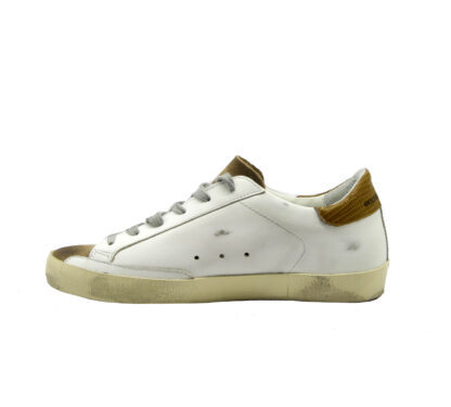 GOLDEN GOOSE DONNA Donna SNEAKERS SUPERSTAR BIANCO TAUPE 36, 37-2, 40, 41-2 immagine n. 3/4