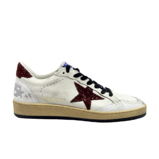 GOLDEN GOOSE DONNA Donna SNEAKERS BALLSTAR BIANCO BORDO' 36, 37-2, 38-2, 39-2, 40, 34-2 immagine n. 1/4