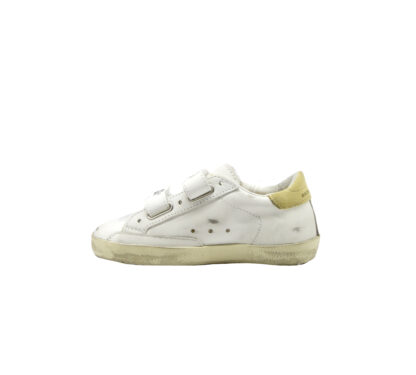 GOLDEN GOOSE UNISEX Bambino SNEAKERS OLD SCHOOL BIANCO ROSA 28, 29, 30, 31, 33, 34-2, 35 immagine n. 3/4