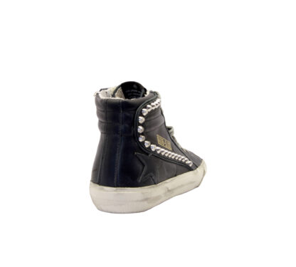 GOLDEN GOOSE DONNA Donna SNEAKERS SLIDE NERO BORCHIE 35, 36, 37-2, 38-2, 39-2, 40, 41-2 immagine n. 4/4