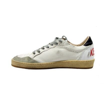 GOLDEN GOOSE UOMO CALZATURE SNEAKERS BALLSTAR BIANCO NERO 39-2, 40, 41-2, 42, 43-2, 44-2, 45-2, 46-2 immagine n. 3/4