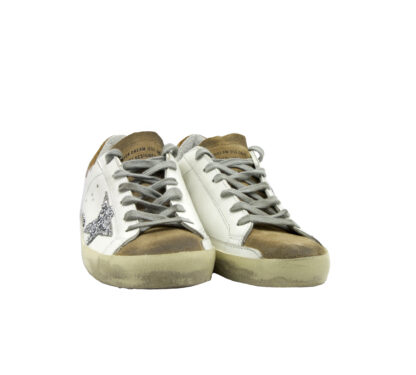 GOLDEN GOOSE DONNA Donna SNEAKERS SUPERSTAR BIANCO TAUPE 36, 37-2, 40, 41-2 immagine n. 2/4