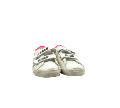 GOLDEN GOOSE UNISEX Bambino SNEAKERS OLD SCHOOL BIANCO FUXIA 24, 25, 26, 27 immagine n. 2/4