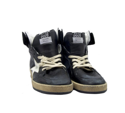 GOLDEN GOOSE UOMO CALZATURE SNEAKERS SKY STAR BLACK 40, 41-2, 42, 43-2, 44-2, 45-2 immagine n. 2/4