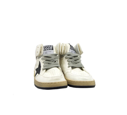 GOLDEN GOOSE UNISEX Bambino SNEAKERS SKY STAR WHITE BLACK 28, 29, 30, 31, 32, 33, 34-2, 35 immagine n. 2/4
