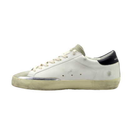 GOLDEN GOOSE UOMO CALZATURE SNEAKERS SUPERSTAR BIANCO NERO 40, 41-2, 42, 43-2, 44-2, 45-2, 46-2, 47 immagine n. 3/4