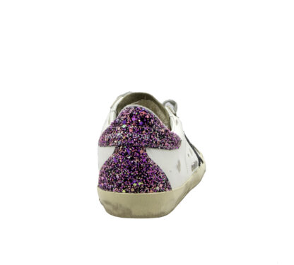 GOLDEN GOOSE DONNA Donna SNEAKERS SUPERSTAR BIANCO GLITTER 35, 36, 37-2, 38-2, 39-2, 40 immagine n. 4/4