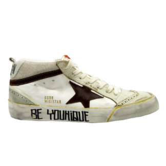 GOLDEN GOOSE UOMO CALZATURE SNEAKERS MID STAR BIANCO 40, 41-2, 42, 43-2, 44-2, 45-2 immagine n. 1/4