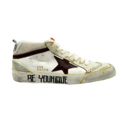 GOLDEN GOOSE UOMO CALZATURE SNEAKERS MID STAR BIANCO 40, 41-2, 42, 43-2, 44-2, 45-2 immagine n. 1/4