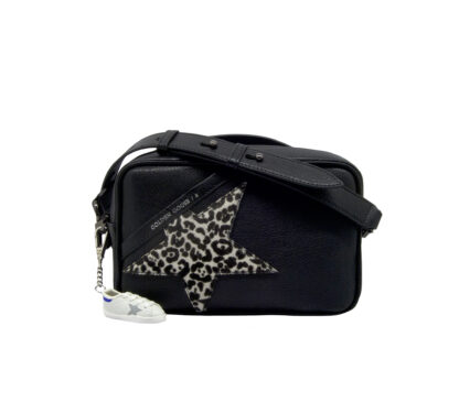 GOLDEN GOOSE DONNA BORSE STAR BAG BLACK ANIMALIER un immagine n. 1/3