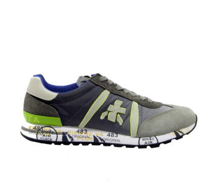 premiata UOMO CALZATURE SNEAKERS LUCY GRIGIO VERDE 40, 41-2, 42, 43-2, 44-2, 45-2 immagine n. 1/4