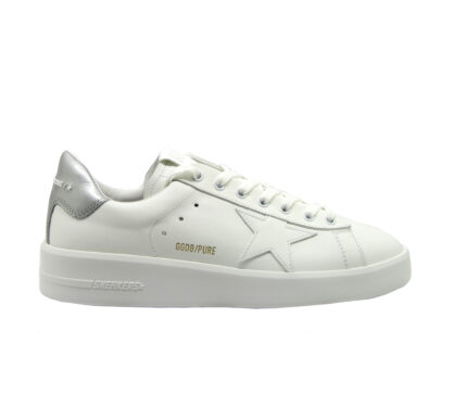 GOLDEN GOOSE UOMO CALZATURE SNEAKERS PURE STAR BIANCO ARGENTO 40, 41-2, 42, 43-2, 44-2 immagine n. 1/4