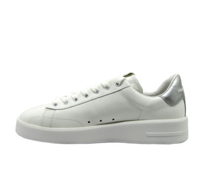 GOLDEN GOOSE UOMO CALZATURE SNEAKERS PURE STAR BIANCO ARGENTO 40, 41-2, 42, 43-2, 44-2 immagine n. 3/4