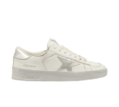 GOLDEN GOOSE DONNA Donna SNEAKERS STARDAN WHITE SILVER 34-2, 34, 35, 35-2, 36, 36-2, 37-2, 37, 38-2, 38, 39-2, 39, 4, 40, 40-2, 41-2, 41, 42, 42-2, 43-2, 43, 44-2, 44, 45-2, 46-2 immagine n. 1/2