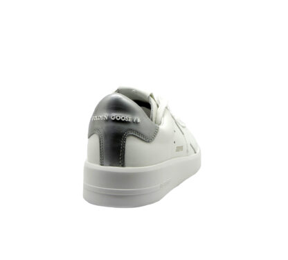 GOLDEN GOOSE UOMO CALZATURE SNEAKERS PURE STAR BIANCO ARGENTO 40, 41-2, 42, 43-2, 44-2 immagine n. 4/4