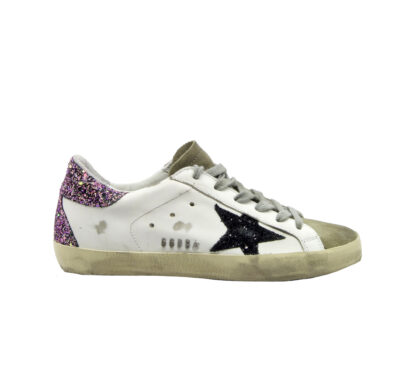 GOLDEN GOOSE DONNA Donna SNEAKERS SUPERSTAR BIANCO GLITTER 35, 36, 37-2, 38-2, 39-2, 40 immagine n. 1/4