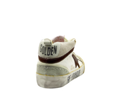 GOLDEN GOOSE UOMO CALZATURE SNEAKERS MID STAR BIANCO 40, 41-2, 42, 43-2, 44-2, 45-2 immagine n. 4/4