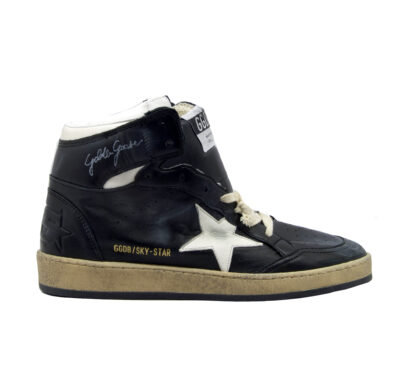 GOLDEN GOOSE UOMO CALZATURE SNEAKERS SKY STAR BLACK 40, 41-2, 42, 43-2, 44-2, 45-2 immagine n. 1/4