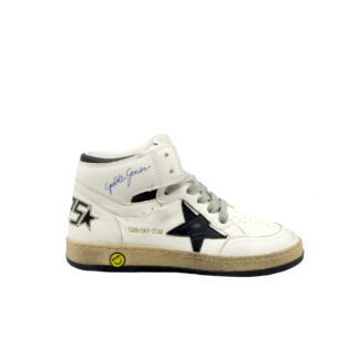 GOLDEN GOOSE UNISEX Bambino SNEAKERS SKY STAR WHITE BLACK 28, 29, 30, 31, 32, 33, 34-2, 35 immagine n. 1/4