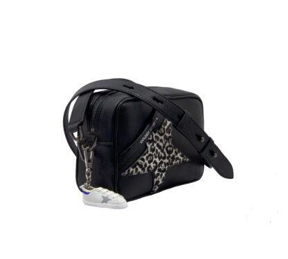 GOLDEN GOOSE DONNA BORSE STAR BAG BLACK ANIMALIER un immagine n. 2/3