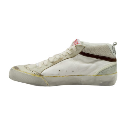 GOLDEN GOOSE UOMO CALZATURE SNEAKERS MID STAR BIANCO 40, 41-2, 42, 43-2, 44-2, 45-2 immagine n. 3/4