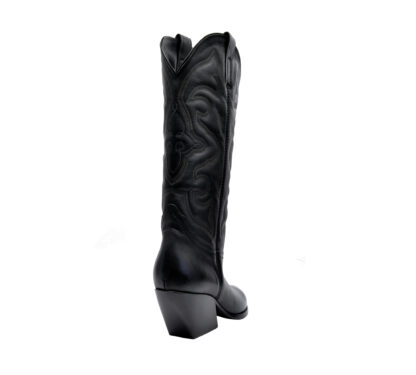 ELENA iachi DONNA Donna STIVALE TEXANO IN PELLE NERO 38-2, 39-2, 36, 37-2, 37, 38, 40 immagine n. 4/4