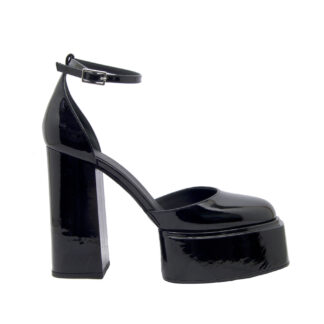 3 JUIN DONNA Donna SANDALO PLATO' VERNICE NERO 36, 37-2, 37, 38-2, 38, 39-2 immagine n. 1/4