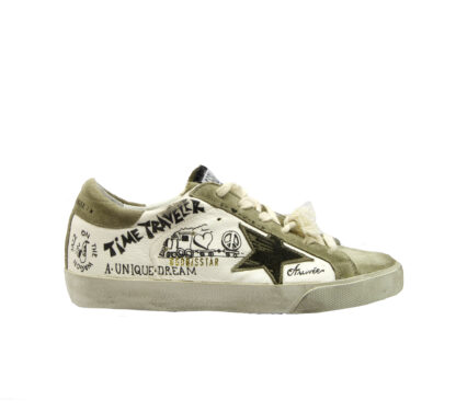 GOLDEN GOOSE DONNA Donna SNEAKERS SUPERSTAR BIANCO SCRITTE 36, 37-2, 38-2, 39-2, 41-2, 40 immagine n. 1/4