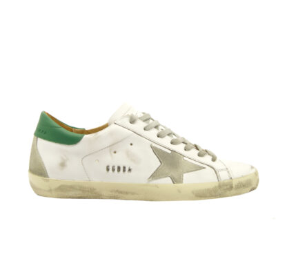 GOLDEN GOOSE DONNA Donna SNEAKERS SUPERSTAR WHITE GREEN 40, 41-2, 42, 43-2, 44-2, 45-2, 46-2 immagine n. 1/3