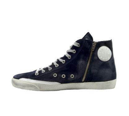 GOLDEN GOOSE UOMO CALZATURE SNEAKERS FRANCY BLU NAVY 40, 43-2, 44-2, 45-2 immagine n. 3/4